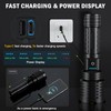 Weoxi Rechargeable Flashlights 2400000 High Lumens,Super Bright LED Flashlight for