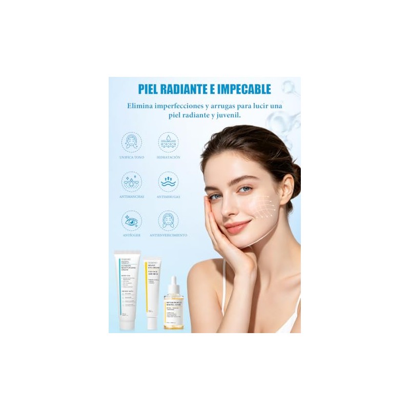 Skin Care Coreano 3 En 1 Kit, con 1 Crema