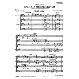 Cantata Misericordium: op. 69. soloists (TBar), mixed choir (SATB) and orchestra. Partition de chœur.