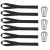 Soft Loop Tie Down Straps with 6 Pcs Carabiner,Hook Tie