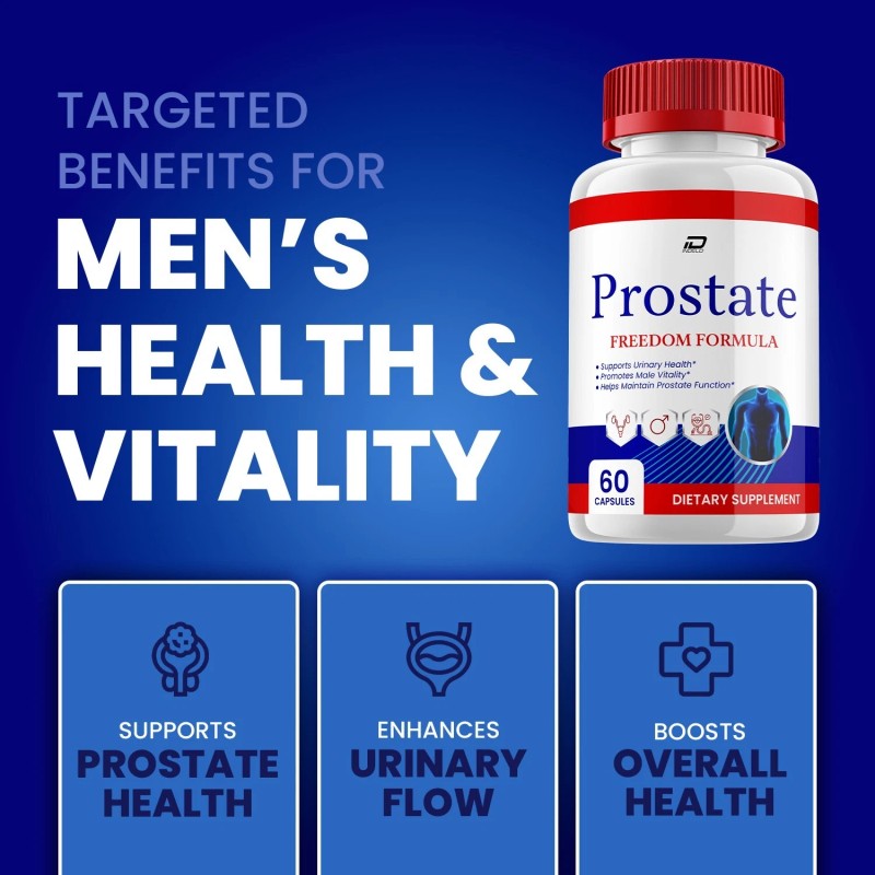 Prostate Freedom (5 Pack) Prostate Freedom Supplement for Men –