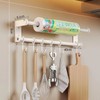 30cm Wall Mounted Kitchen Organizer Rack, Stainless Steel Utensil Holder