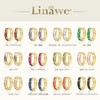 Linawe Women’s Hoop Earrings, Cartilage Rings, First Earrings, Cute, Crystal,