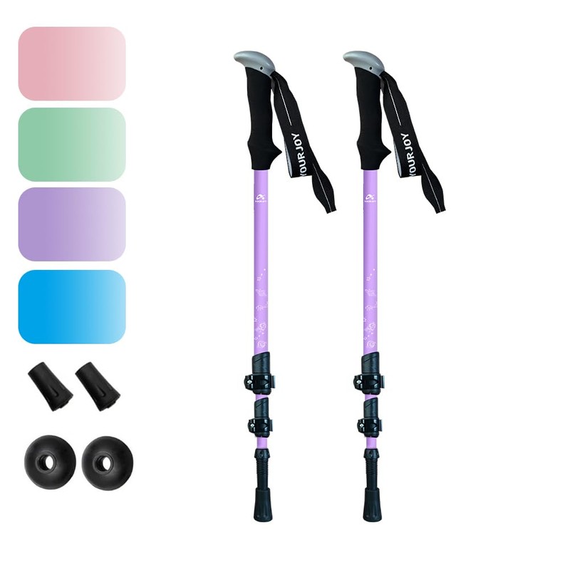 Hiking Trekking Poles for Kids, 2 Pack for Trekking or