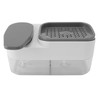 2 in 1 Kitchen Sink Dish Soap Dispenser Sponge Holder