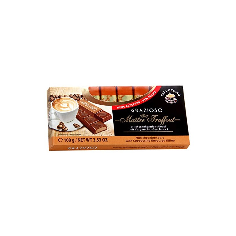 Maitre Truffout Grazioso Milk Chocolate with Capuccino Flavored Filling 6