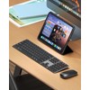 seenda Wireless Bluetooth Keyboard and Mouse Combo (USB + Dual