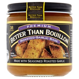 Better Than Bouillon Premium Roasted Garlic Base, Made with Seasoned Roasted Garlic, 38 Servings Per Jar, 8-Ounce Jar (Pack of 4)