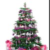 DERAYEE 6 PCS Christmas Glitter Candy Cane Plastic Candy Cane