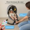 Silla Mecedora Bouncer Eléctrica con Música y Mosquitera Columpio Cómodo