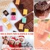 12-Cavity Silicone Break Apart Chocolate Moulds,Silicone Square Mold,Non-Stick Candy Chocolate