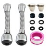 RUIENGCOMM 2Pcs Kitchen Faucet Head Adjustable 360° Rotating Tap Attachment