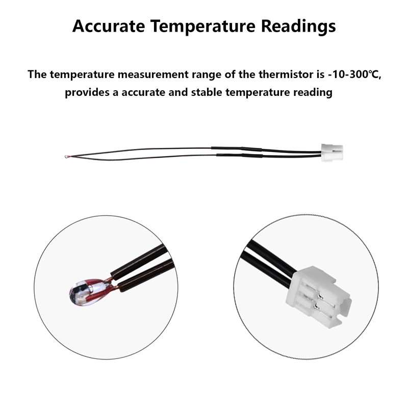 2 Pack Ceramic Heater & Thermistor Kit for Bambu Lab