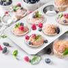 Stainless Steel Muffin Pan, E-far 6-Cup Cupcake Pan Tin for