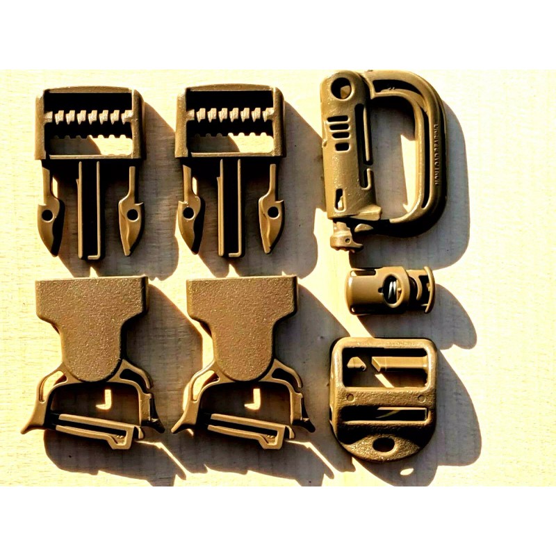 USMC Coyote Buckle Set QR Repair Kit for FILBE Pack