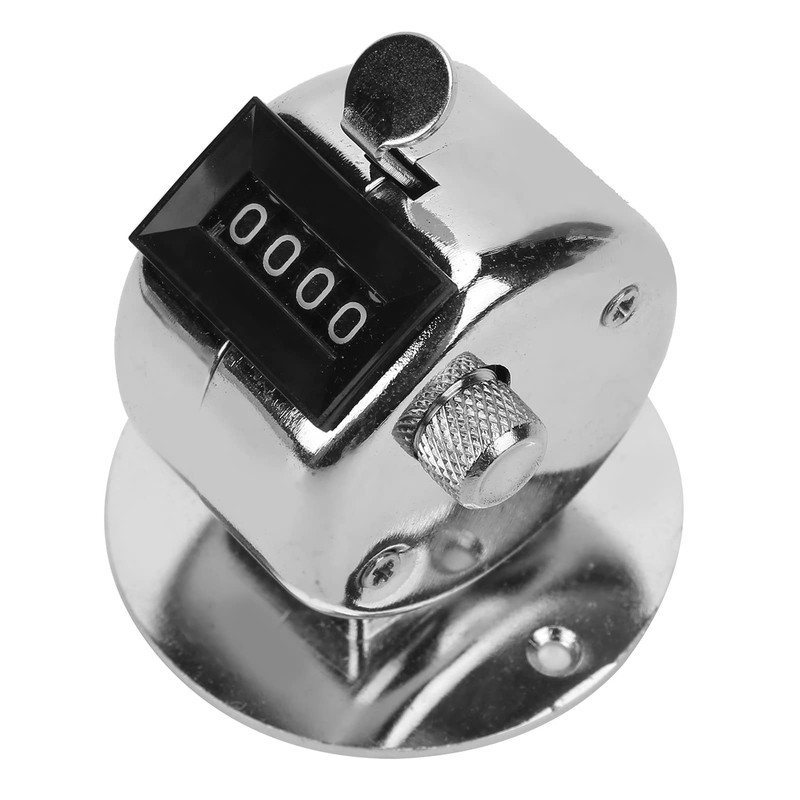 Stainless Steel Hand Counter, 4 Digit Hand Counter, Stainless Steel