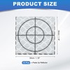 PATIKIL Survey Reflector Sheets 30x30mm, 12 Pcs Self-Adhesive Reflective Target