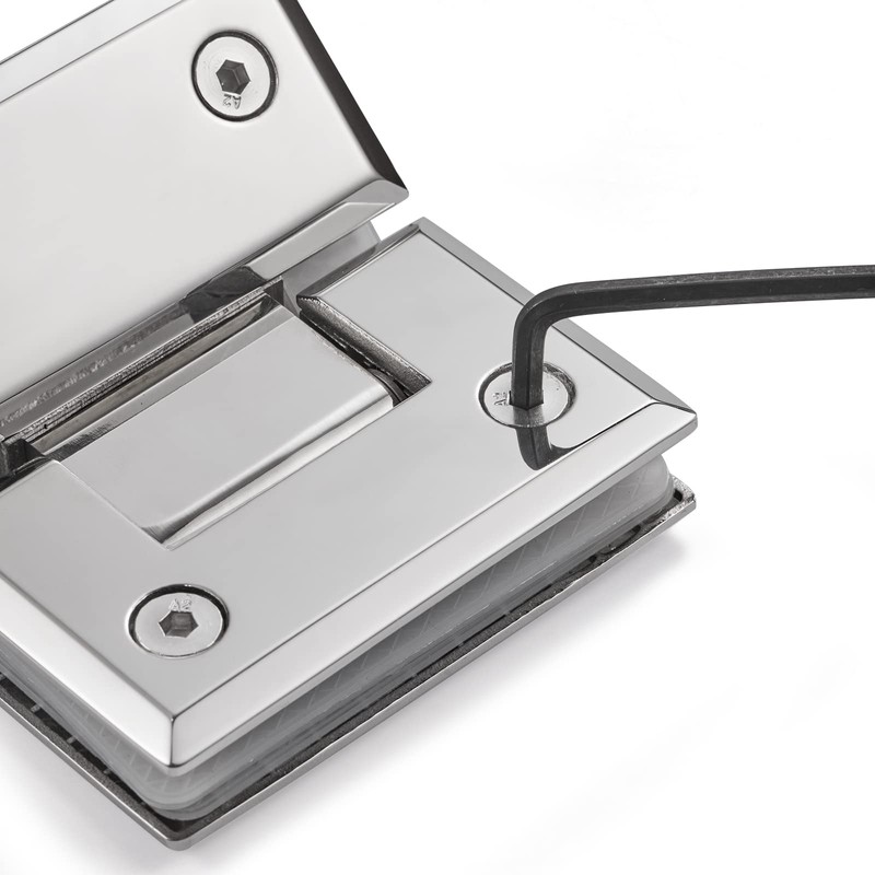 Heavy Duty Shower Glass Door Hinge,Solid One-Piece Precision Cast with