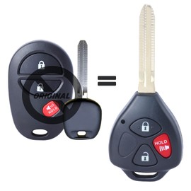Keymall Upgraded Key Fob Keyless Entry Remote Control for Toyota Sienna Tacoma Tundra FCC ID GQ43VT20T G Chip (Your Old Key Must has G Stamp)