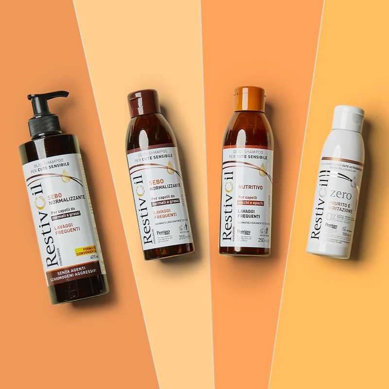 RestivOil Shampoo Fisiologico Nutriente per Capelli, Olio Fisiologico con Azione