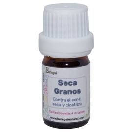 Serum Facial Seca granos, hecho de Aceite de Árbol de Te y Lavanda. Contra el acné, seca y cicatriza. 4 ml.