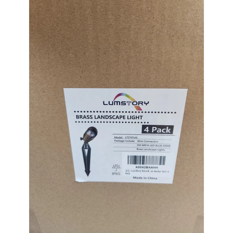 LumStory Solid Brass Landscape Light 4 Pack LT2101(4)