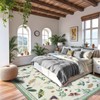 ASPMIZ Insect Area Rug 3X5, Beige Bedroom Rug Non Slip,