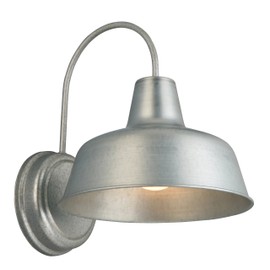 Design House 520965 Mason 1 Light Indoor/Outdoor Wall Light, Galvanized Steel Finish, 8 in.
