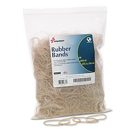 7510015783515 SKILCRAFT Rubber Bands, Size 19, 0.03" Gauge, Beige, 1 lb Box, 1,700/Pack