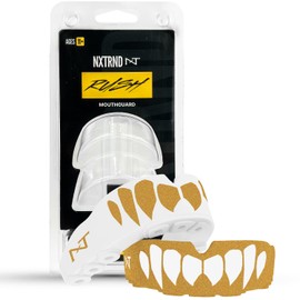 Nxtrnd Rush Juego de 2 Protectores Bucales Deportivos, Ultra Delgado, para Fútbol Americano, Boxeo, Combate, MMA, Jiu-Jitsu, Lacrosse, para 11 años +
