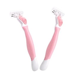 LIFKOME 2pcs Manual Hair Razor Kit for Men and Women Lightweight Travel-Friendly Shaving Tool with Skin Protection Hair Removal and Grooming