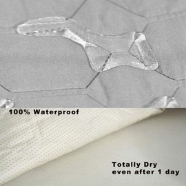 RBSC Home 23 Inch Recliner Cover - 100% Waterproof Slipcovers Anti-Slip Small Recliner Slipcovers for Pets,Baby, Dogs,Cats and Kids,Washable Protector(23" Gray)