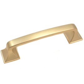 Laurey 57104-3.75 Inch - 96mm Inch Newport Cabinet Hardware Pull - Satin Brass, Gold