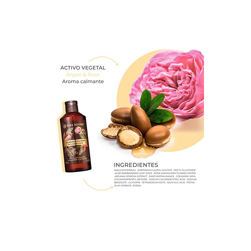 Yves Rocher Argan Rose Hammam Bath and Shower Gel (13.5