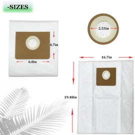 15 PACK Fleece Filter Accessory Bag for Fein Turbo I Vacuums, Vacuum Filter Bag for Dustex 25L Model,Replacement Dust Bags for Turbo 1 Vacuum, 2-3 Times More Effective Capacity,31345061010