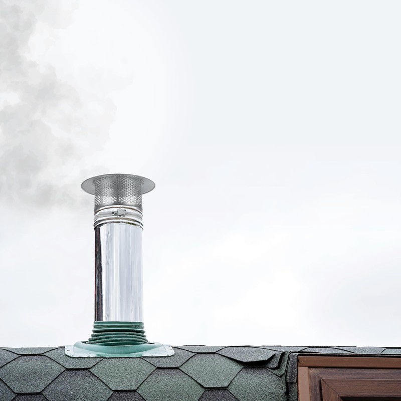 Vent Systems 5" Inch Round Chimney Cap Galvanized Steel for