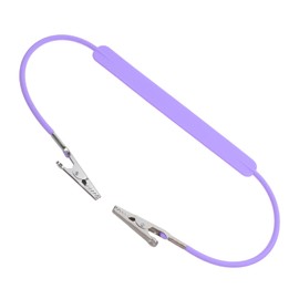 NOLITOY Scarf Clip Shirt Clips Clothing Clip Alligator Clamp Bib Holder Bib Holder for Clinic Napkin Clip Holder Bib Holder Clips Scarf Holders for Women Scarf Chain Clip Metal Violet