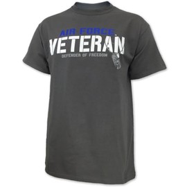 Air Force Men 's Veteran Defender T-Shirt (Large) Grey