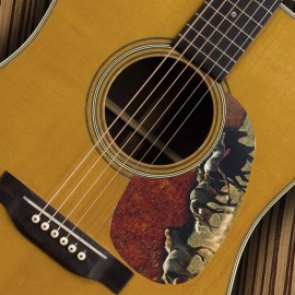 AxetremeCreations Custom Printed Martin Acoustic pickguard - Leather Running Horses Graphic USA