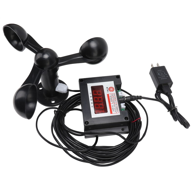 3 Fan Blades Tower Crane Intelligent Alarm Anemometer High Accuracy