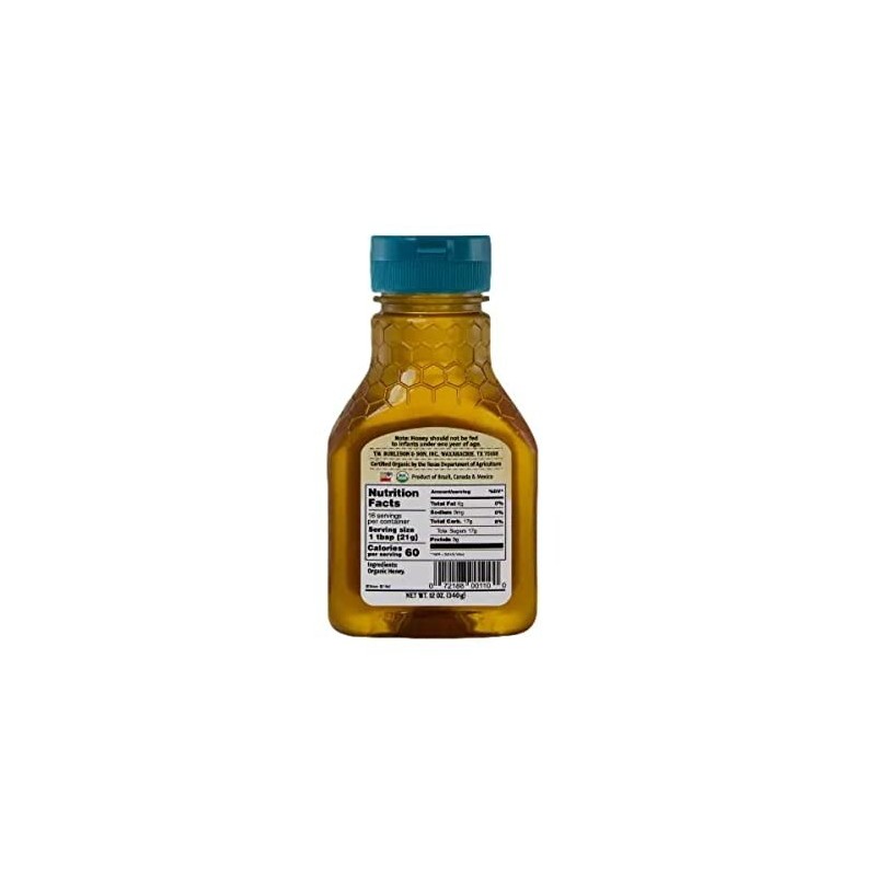 Burleson's Organic Raw Unfiltered Honey, Non GMO & Gluten Free