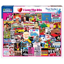 White Mountain Puzzles I Love The 1980s - 1000 Piece Jigsaw Puzzle