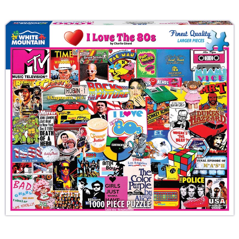 White Mountain Puzzles I Love The 1980s - 1000 Piece