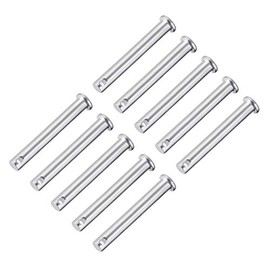 sourcing map Single Hole Fork Bolts 8 mm x 60 mm Flat Head Galvanised Steel Pack of 10