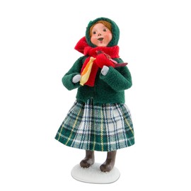 Byers' Choice Family with Cardinals Girl Caroler Figurine #111G from The Specialty Families Collection