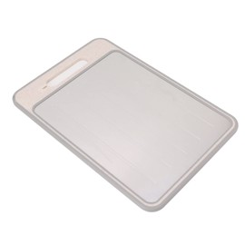 Defrosting Tray, Fast Thawing Cutting Board with Sharpener, 4 in 1 Double-Sided Chopping Plate for Defrost, Thaw Meat and Food 14.4 x 9.8 in (Wheat Straw Color)