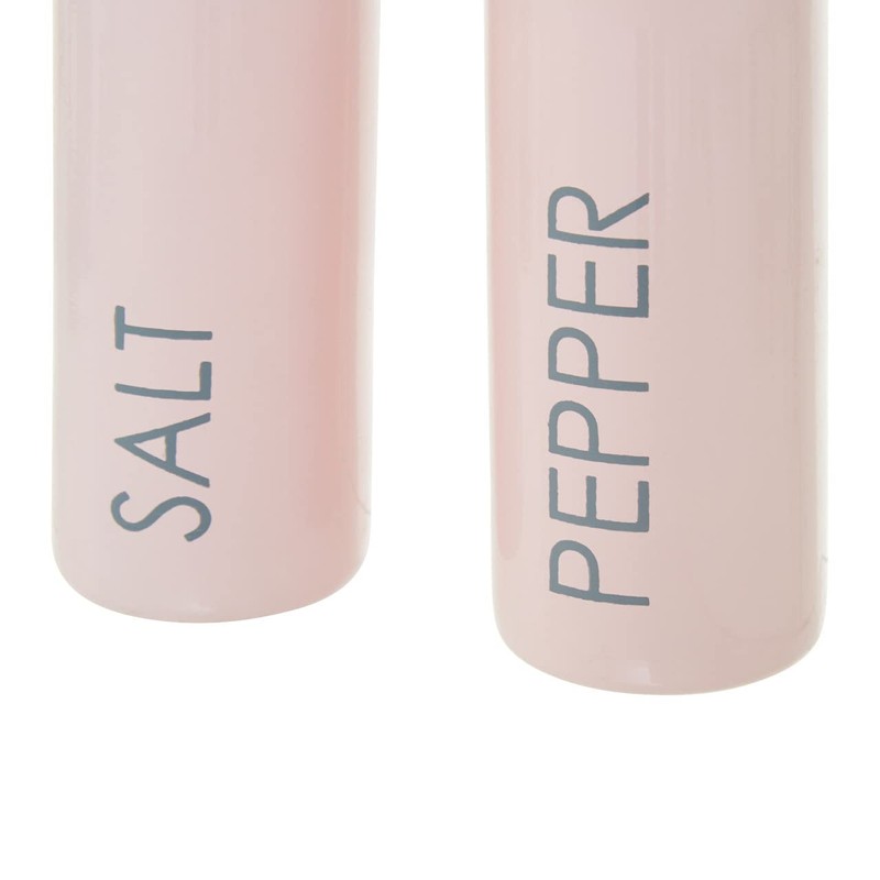 Premier Housewares Light Pink Salt and Pepper Set for Kitchen/Refillable