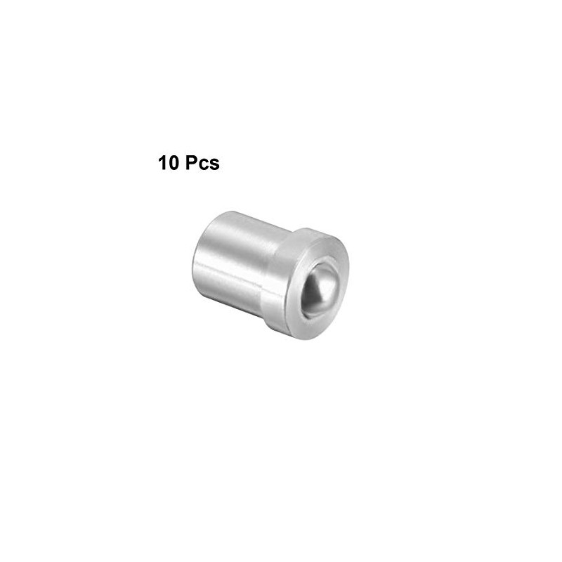 sourcing map Door Cabinet Closet Drawer 3mm Dia Stainless Steel