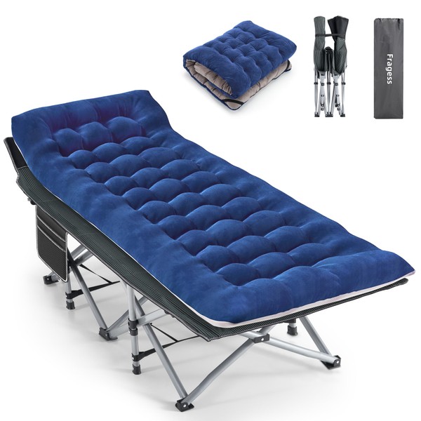 Fragess Camping Cot, Sleeping Cots for Adult, Portable Bed with