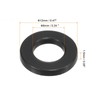 TOP-VIGOR 100Pcs Black Nylon Flat Washers, M6 x 12mm x